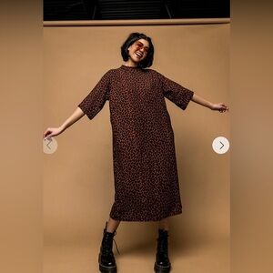 Dressed in LALA Ozzy Dress in Leopard